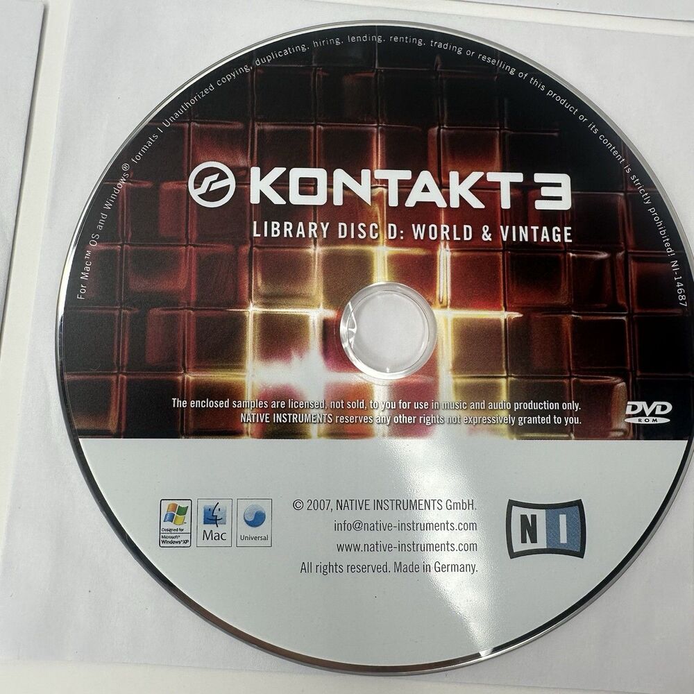 Native Instruments Kontakt 3 Extensive Professional Virtual Sampler Library Set - Picture 6 of 14